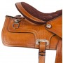 Tan Western Pleasure Trail Leather Horse Saddle Tack 17