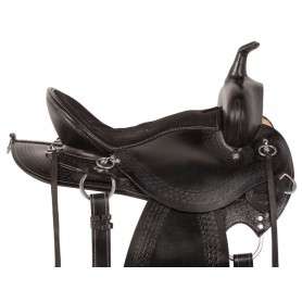 10512 Black Trail Round Skirt Western Pleasure Horse Saddle 15 18