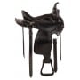 Black Mule Round Skirt Western Trail Endurance Saddle 16