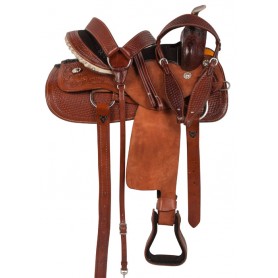 10517 Rough Out Barrel Ranch Trail Western Horse Saddle 16 18