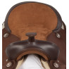 Synthetic Brown Silver Trail Show Horse Saddle Tack Set