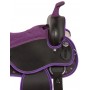 Purple Black Western Pleasure Trail Horse Saddle Tack 16