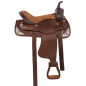 Synthetic Brown Silver Gaited Horse Saddle Tack 15