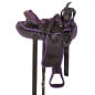Purple Crystal Synthetic Western Pleasure Saddle Tack 16