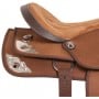 Pistol Silver Brown Western Trail Horse Saddle Tack 16