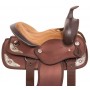 Brown Silver Western Pony Kids Youth Saddle Tack 10"