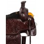 Dark Brown Studded Roper Ranch Western Horse Saddle 18