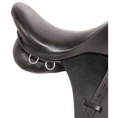 10738 Black Leather All Purpose English Horse Saddle Set