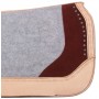 Gray Brown Felt Therapeutic Trail Show Western Saddle Pad
