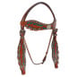 Turquoise Wing Breast Collar Headstall Horse Western Tack Set