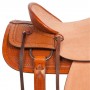 Rough Out Western Ranch Roping Leather Horse Saddle 18
