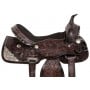 Black Silver Western Barrel Racing Horse Saddle Tack 17