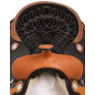 Black Hand Tooled Dura Leather Western Saddle tack 18