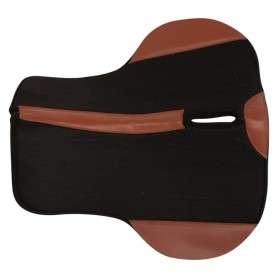 SP061 Black Felt Contoured Shaped Western Horse Saddle Pad