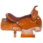 Hand Carved Comfy Western Pleasure Horse Saddle Tack 15 16