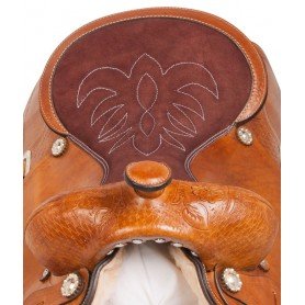 10789 Hand Carved Comfy Western Pleasure Horse Saddle Tack 15 18