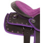 Purple Show Western Trail Kids Pony Saddle 10 12