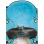Turquoise Silver Western Barrel Racer Horse Saddle Tack 16