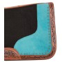Turquoise Bling Orthopedic Wool Felt Western Horse Saddle Pad