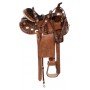 Crystal Arabian Western Leather Barrel Horse Saddle 14