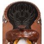 Crystal Arabian Western Leather Barrel Horse Saddle 14