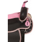 Pink Crystal Show Western Synthetic Horse Saddle Tack 17"