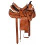 Silver Studded Western Roping Ranch Horse Saddle 15
