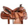 Western Ranch Roping Tooled Leather Horse Saddle 15