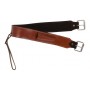 Western Cowhide Leather Horse Saddle Bucking Strap Cinch