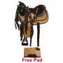 New 10 Light Brown Synthetic Pony Western Saddle