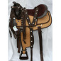 New 10 Light Brown Synthetic Pony Western Saddle