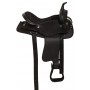 Black Cordura Western Pleasure Horse Saddle Tack 15 18