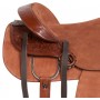 Western Rough Out Ranch Roping Leather Horse Saddle 16