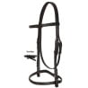 Black All Purpose English Eventing Leather Bridle Reins Set