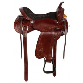 10934 Mahogan Western Leather Pleasure Trail Horse Saddle 16