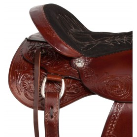 10934 Mahogan Western Leather Pleasure Trail Horse Saddle 16