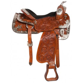 10935 Chestnut Silver Star Show Western Horse Saddle Tack 16