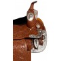 Light Chestnut Hand Carved Silver Show Western Saddle