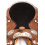 Light Chestnut Hand Carved Silver Show Western Saddle