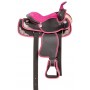 Pink Texas Star Youth Synthetic Western Horse Saddle 10