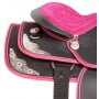 Pink Texas Star Youth Synthetic Western Horse Saddle 10