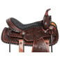 Antique Silver Studded Western Leather Horse Saddle 15