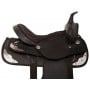 Black Synthetic Silver Show Western Horse Saddle Tack 15