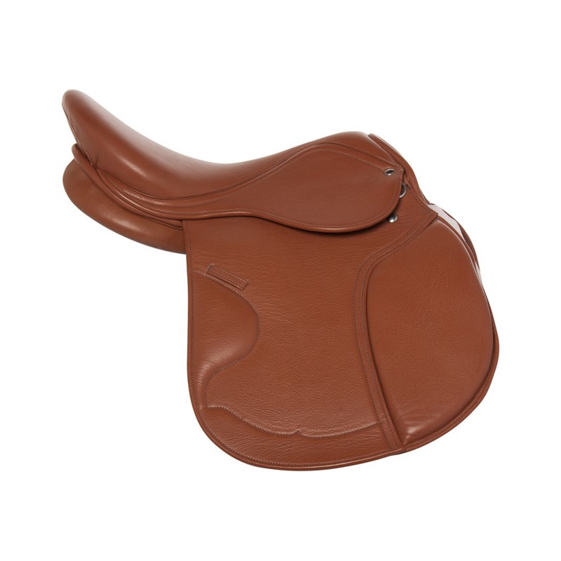 London Tan  Leather 19" Draft Horse English Saddle by Ascot 
