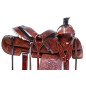 Western Cowboy Ranch Roper Leather Horse Saddle Tack 15