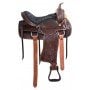 Gaited Antique Oil Western Pleasure Leather Horse Saddle 16