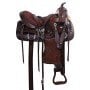 Dark Brown Antique Western Pleasure Trail Horse Saddle Tack Set
