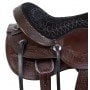 Dark Brown Comfy Western Tooled Leather Horse Saddle Tack Set