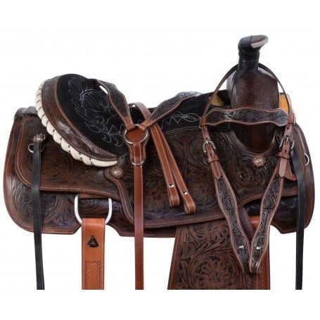Antique Team Roping Western Ranch Work Horse Saddle Tack Set