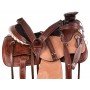 Rough Out Wade Tree Roping Ranch Western Leather Horse Saddle Tack Set